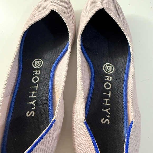 Rothy's Soft Pink and Blue Women's Flats - Picture 9 of 10